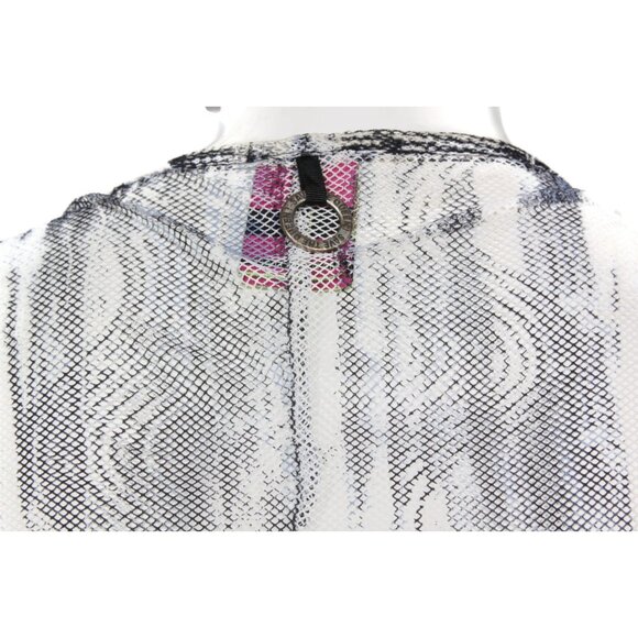 SAVE THE QUEEN Mesh Gothic Mixed Print Open Cardigan Sweater Womens size L /655 - Picture 5 of 6